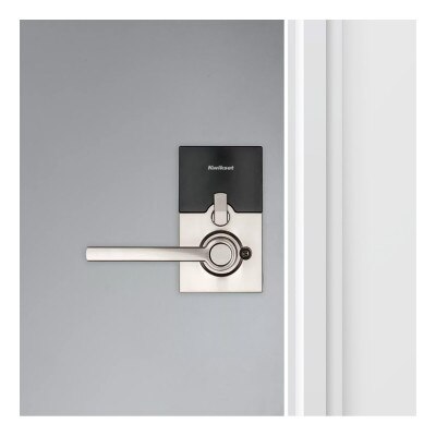 Kwikset SmartCode 917 Series Electronic Halifax Lever, Satin Nickel